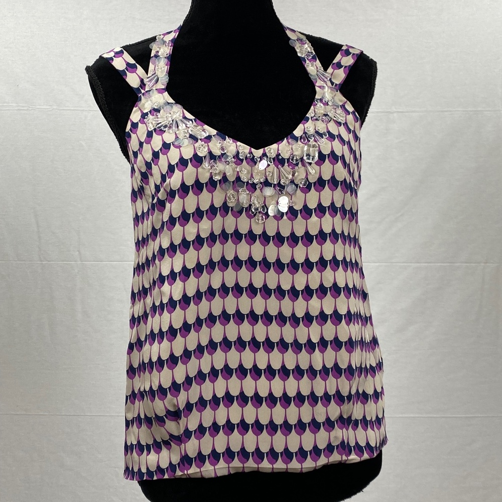 Nanette Lepore Women’s Sleeveless Silk Designer Top size 6